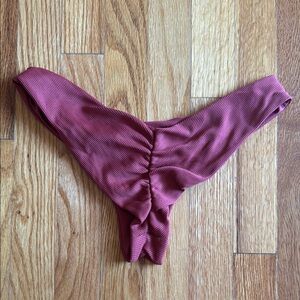 Boys + Arrows Ribbed Red Clairee Bikini Bottom in Flag